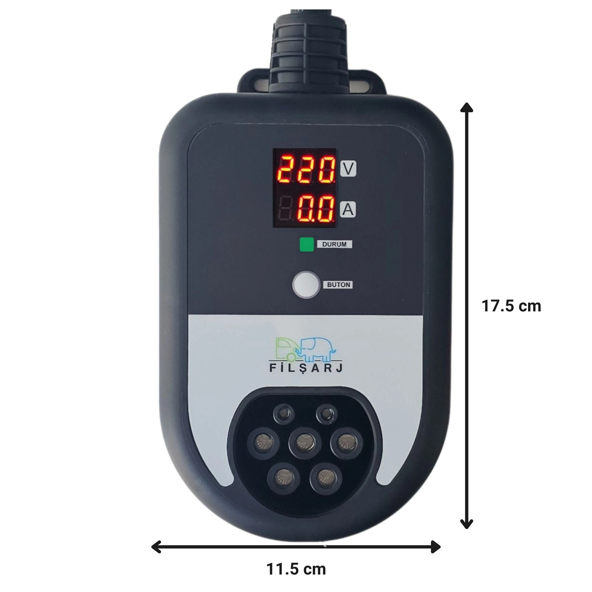 Filşarj 1,4kW-22 kW ayarlanabilir Mobil Araç Şarj İstasyonu